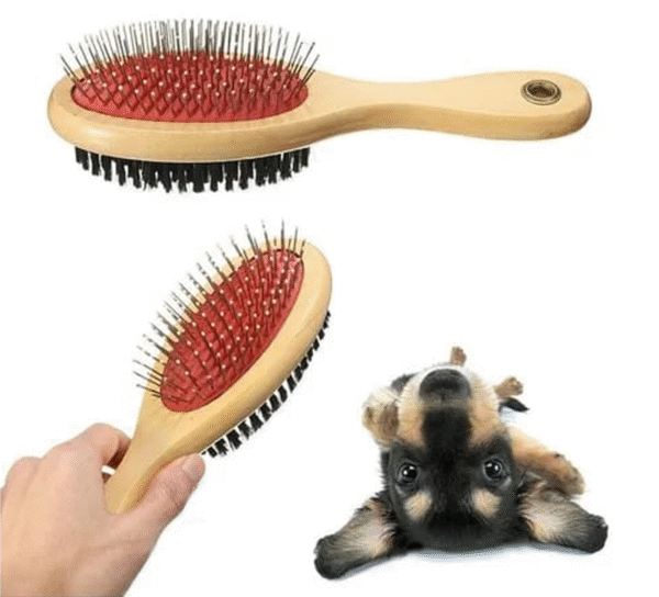 Cepillo para mascotas doble función