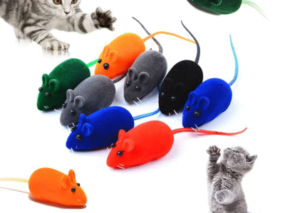 Juguetes Ratoncitos ruidosos coloridos Paquete de 3 unidades